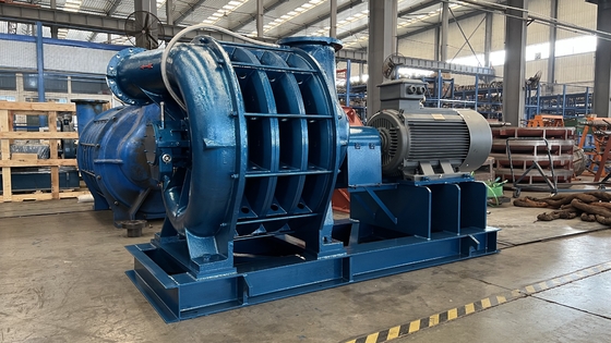 Souffleur centrifugeur à plusieurs étages en fonte industrielle lourde 20-1500 m3/min. Débit