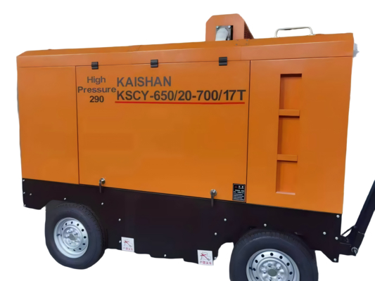 Compresseur d'air à vis mobile 0,5-2,5 MPa Diesel/Électrique Industriel