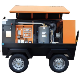 Compresseur d'air à vis mobile 0,5-2,5 MPa Diesel/Électrique Industriel