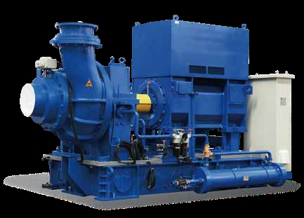 Compresseur centrifugeur électrique à un seul étage 0-1.7Barg 40-800m3/min
