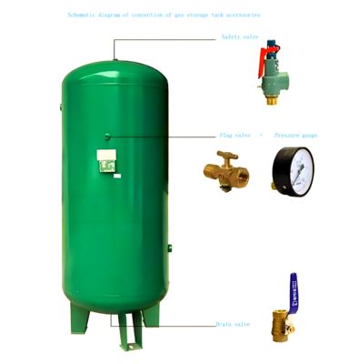 Réservoir de stockage de gaz d'une capacité de 0,3-100 m3